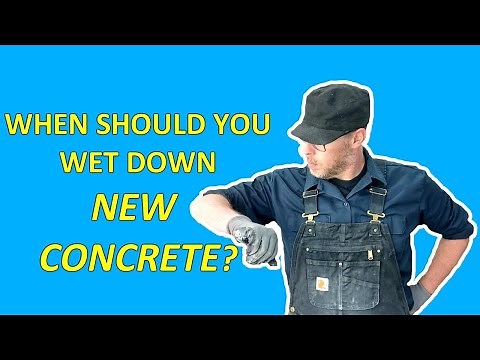 When Should You Wet Down New Concrete?