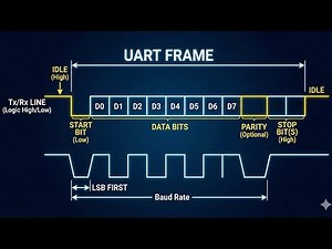 UART - Basics. Universal Asynchronous Receiver Transmitter, UART communication #uart