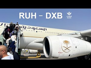 Riyadh to Dubai on Saudi Airlines Economy Class Airbus A330