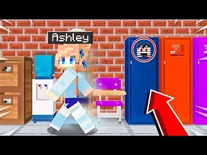 Sneaking into Minecraft School for 24 HOURS! (I Moved to a New City)