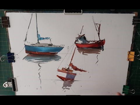 How to Paint Boats in Watercolour Part 2