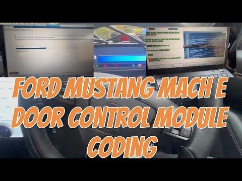 Ford Mustang Mach E Door Module Coding Programming FDRS DCME DCMF