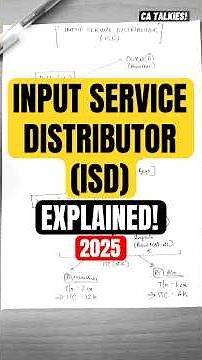 What is ISD in GST? | Input Service Distributor Explained | Meaning of ISD in GST | 2025 (GSTR-6)
