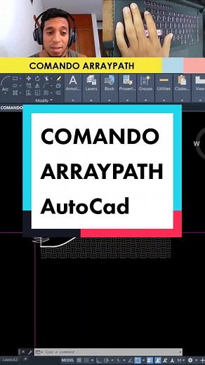 Cómo Acomodar Comando en AutoCad: Arraypath