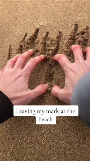 Satisfying ASMR Beach Experience with Long Nails