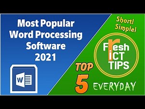 Top 5 Best Word Processing Software 2021