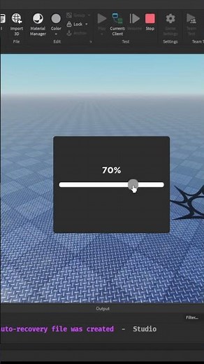 Roblox slider GUI example