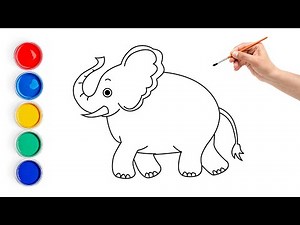Elephant Easy Elephant Drawing for Kids 🐘 | Step-by-Step Elephant Drawing Fun!
