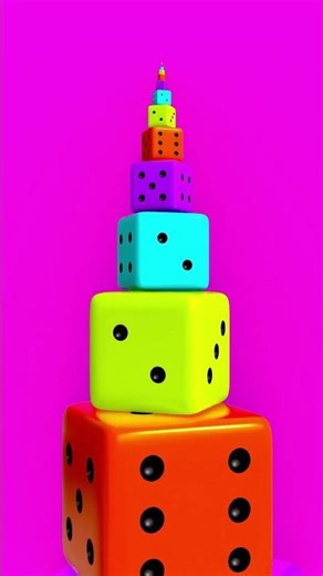 Endless Zoom Dice Tower Loop 🎲✨