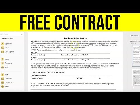 How To Fill Out A Real Estate Purchase And Sale Agreement (Contract) | Step By Step Tutorial