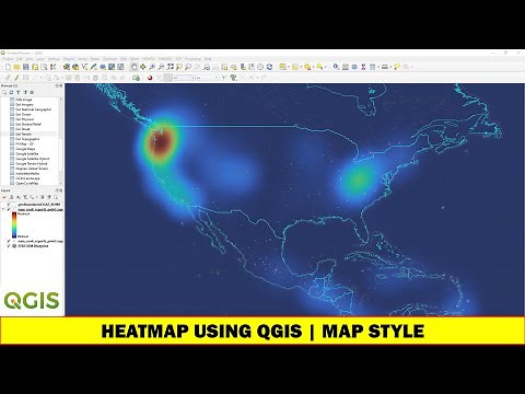 Creating Heatmap using QGIS | Map Style | Symbology