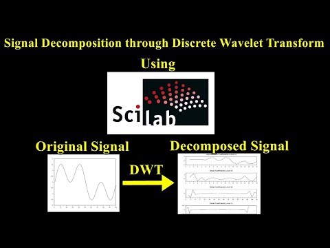 Signal Decomposition through Discrete Wavelet Transform using #scilab Programming #coding