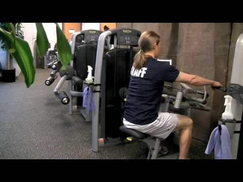 Techno Gym Upper Back Demonstration