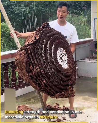 35K views · 103 reactions | Giant Wasp Nest With Perfect Layers. #NatureDesign #NaturalEngineering #WildProcess | Fun club | Facebook