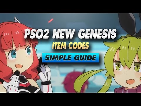 PSO2 New Genesis Item Codes - Simple Guide