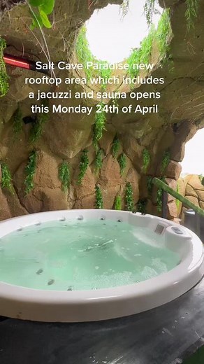New Rooftop Jacuzzi and Sauna at Salt Cave Paradise Dublin