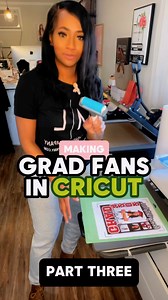 I ADORE my 8550 😍 but truthfully, any general printer should be fine for fans! I used my HP printer here! Just be sure to grab our glossy photo paper! 😘 #fans #tutorial #cricut #mlasheaandcompany #crafts #diy #grad #graduate | Shea Walker