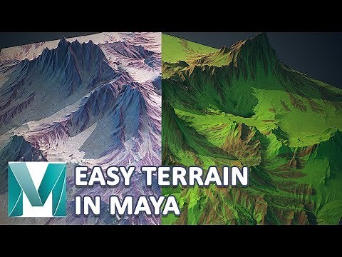 Autodesk Maya 2018 - Easy Terrain Creation