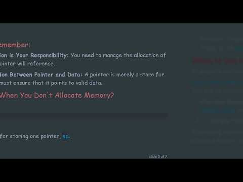 Understanding Memory Allocation for Stack Pointers in C Programming