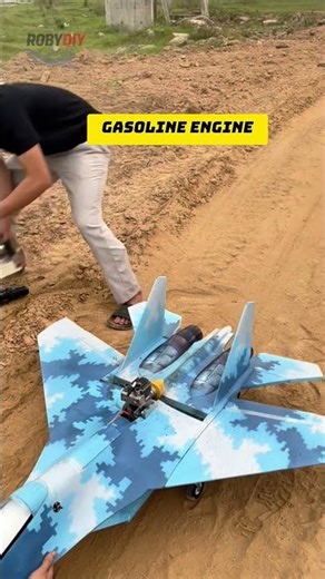 We Put a Gas Engine on an RC SU-30 Fighter Jet! 🔥