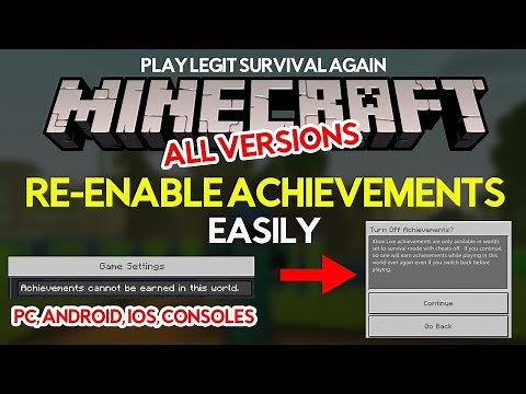 How to easily Re-activate Achievements on Minecraft (ALL VERSIONS, CONFIRMED NOVEMBER 2023)