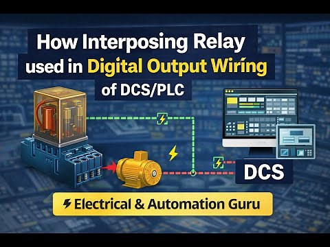 How Interposing relay used in Digital Output Wiring of DCS/PLC | Electrical & Automation Guru