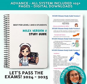 2024 NCLEX Study Guide Version 2: Ultimate Prep (PDF) - Etsy