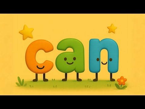 Sight Words | can | High-frequency Words| Kindergarten | English Learning| preschool