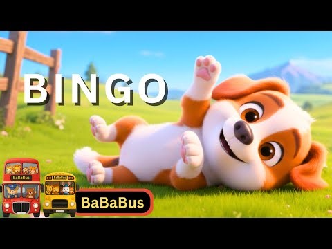 BINGO Farm Animal Spelling Song 🐶🐮🐑 | Nursery Rhymes | @BaBaBusKids