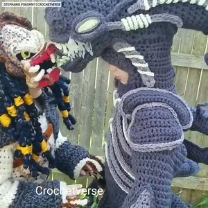 173K views · 325 reactions | The ultimate crochet Halloween costume battle. Alien vs. Predator. : Crochetverse | The National Desk - TND | Facebook