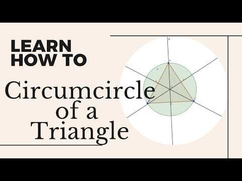 Circumcircle of a Triangle in GeoGebra | Circumcenter Construction Made Easy