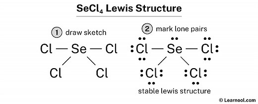 SeCl4 Lewis structure - Learnool