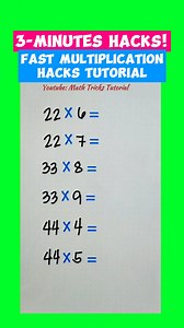 22 reactions · 35 shares | 3 Minutes Hacks: Super Fast Square Hacks Tutorial 勞 Don't forget to follow for more videos. Thank you po. #math #mathematics #mathtricks #MathTricksTutorial #maths #mathtrick #mathtutorial #basicmath #basicmathreview #viral #trending #educational #mathshortcut #mathhacks #tutorial #lovemath #mathematicstutorial #mathreview #reels #reelsvideo #reelsviral #reelsfb #fyp #foryou | Math Tricks Tutorial | Facebook
