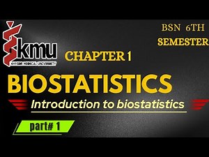 Biostatistics Chp#1 |part#1| |Introduction to Biostatistics| |kmu| By Secretstar