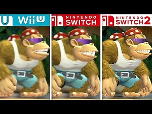 Donkey Kong Country Tropical Freeze | Wii U vs Switch vs Switch 2 | 4K Full Graphics Comparison