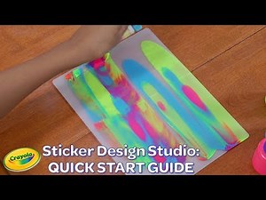 NEW Crayola Sticker Design Studio: Quick Start Guide || Crayola Product Demo
