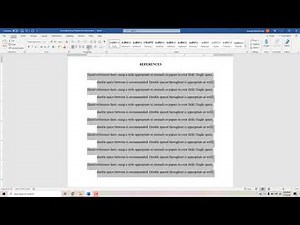 Thesis and Dissertation Tutorial Part 8: Formatting Your References Section