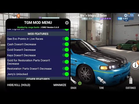 CSR2 MOD MENU V5.6.1 | FREE | BASIC | PREMIUM | JORGE SANTI