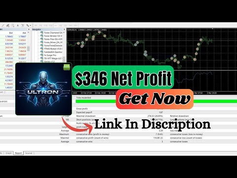 Ultron EA MT4 Review | AI-Based Forex Robot | EURUSD Trend & Scalping Strategy