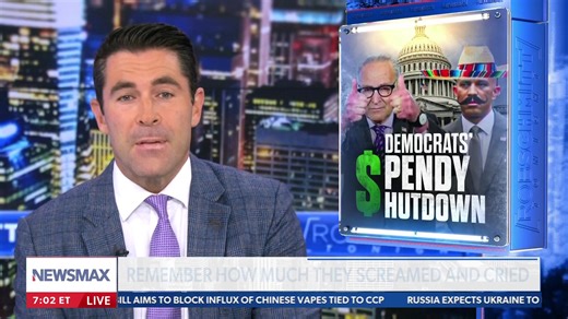 Rob Schmitt: "That's why they shut down the entire freaking government — to show their side of an argument over spending?" | NEWSMAX