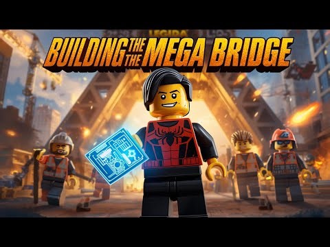 BUILDING THE MEGA BRIDGE! 🚧🔥#lego #legoanimation