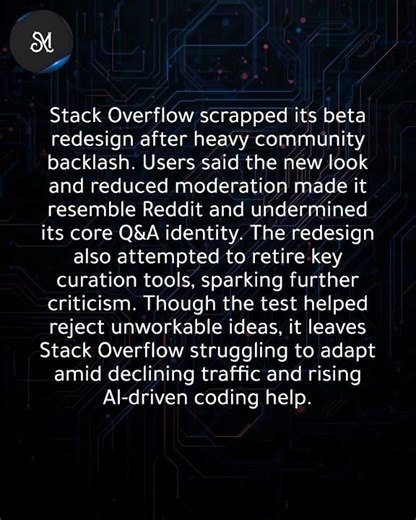 Stack Overflow drops redesign after backlash from loyal users