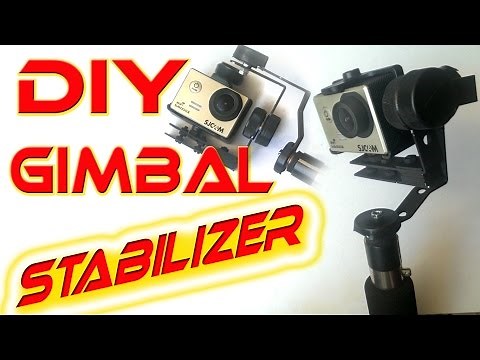5$ Gimbal Action Camera stabilizer - homemade tutorial DIY