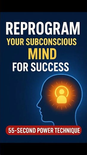 Reprogram Your Subconscious Mind for Success — 55-Second Power Technique #shorts #youtubeshorts
