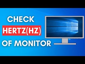 How to Check Refresh Rate Hertz (Hz) Of your Monitor windows 10/11