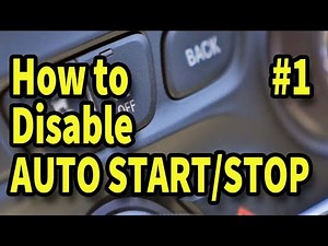 How to Disable Start Stop