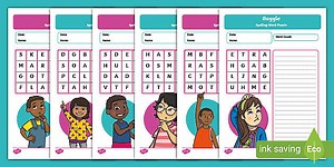 Boggle Word Puzzle Worksheets 0-2