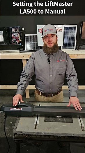 How to Manually Open the LiftMaster LA500
