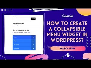 🚪 How to Create a Collapsible Menu Widget in WordPress? Add in Sidebars, Footer, or Where You Want