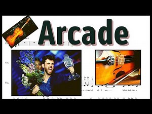 Arcade - Duncan Laurence - A Violin Play Along Tutorial